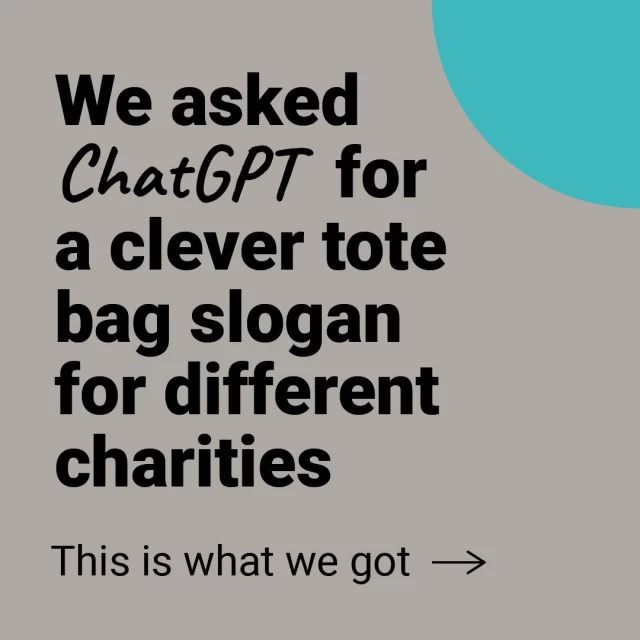 If you ever need help generating ideas for your new Value Exchange product, we can help. With or without ChatGPT 😃✨

#charitydigital #UKfundraising #smallcharityuk #smallcharity #valueexchange